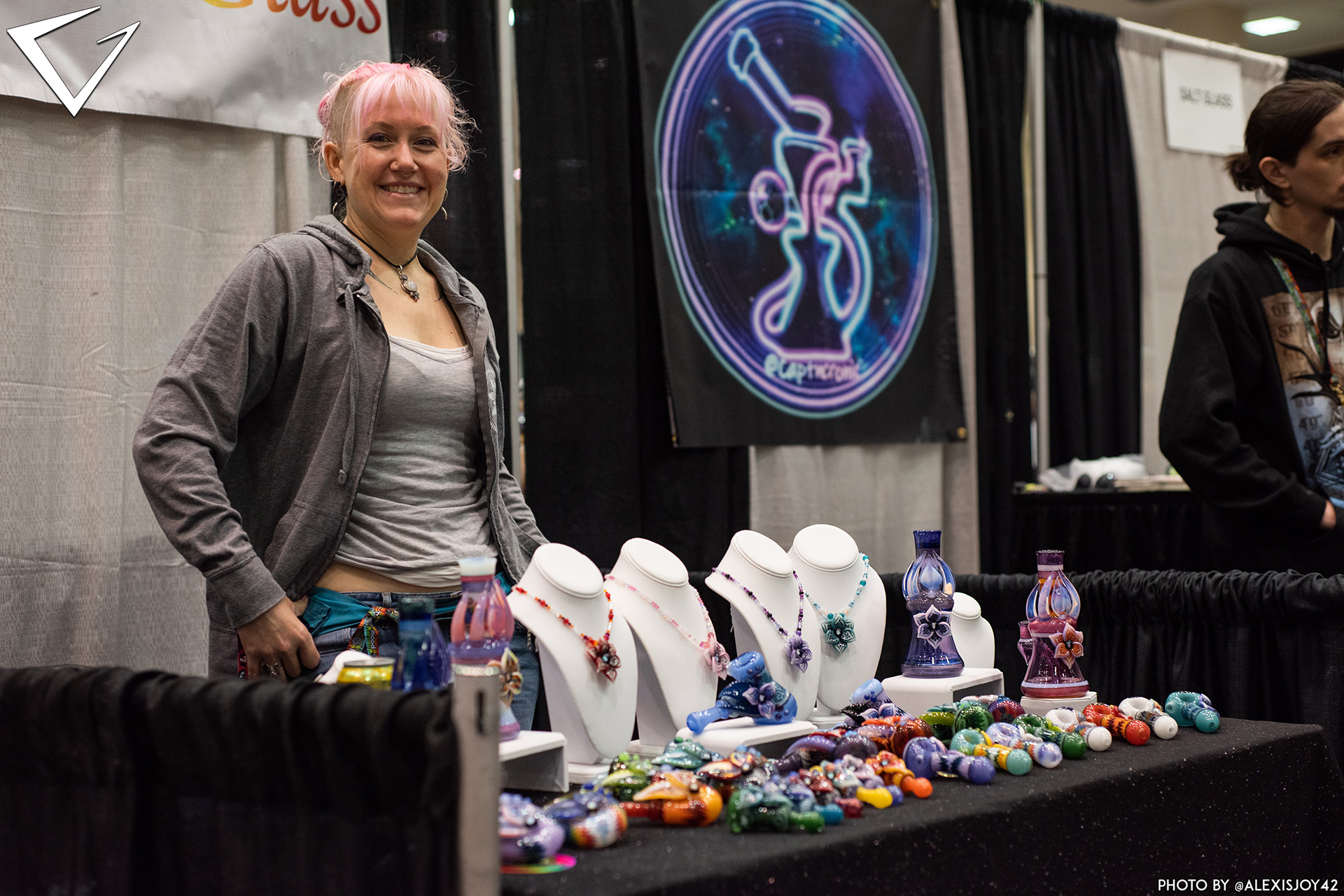 Artists at Booth on Show Floor