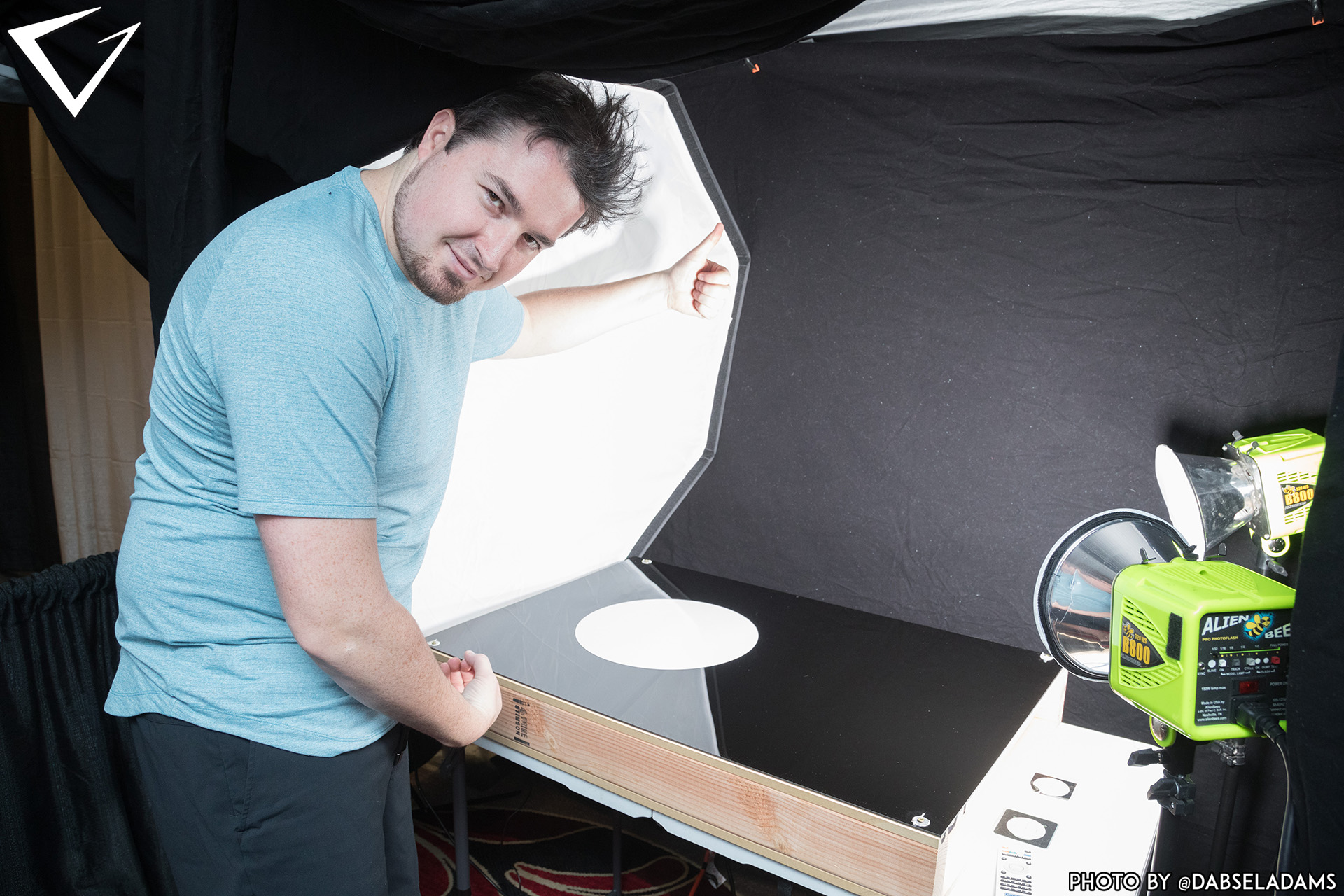 Person Shooting Glass